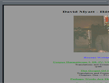 Tablet Screenshot of davidmyatt.info